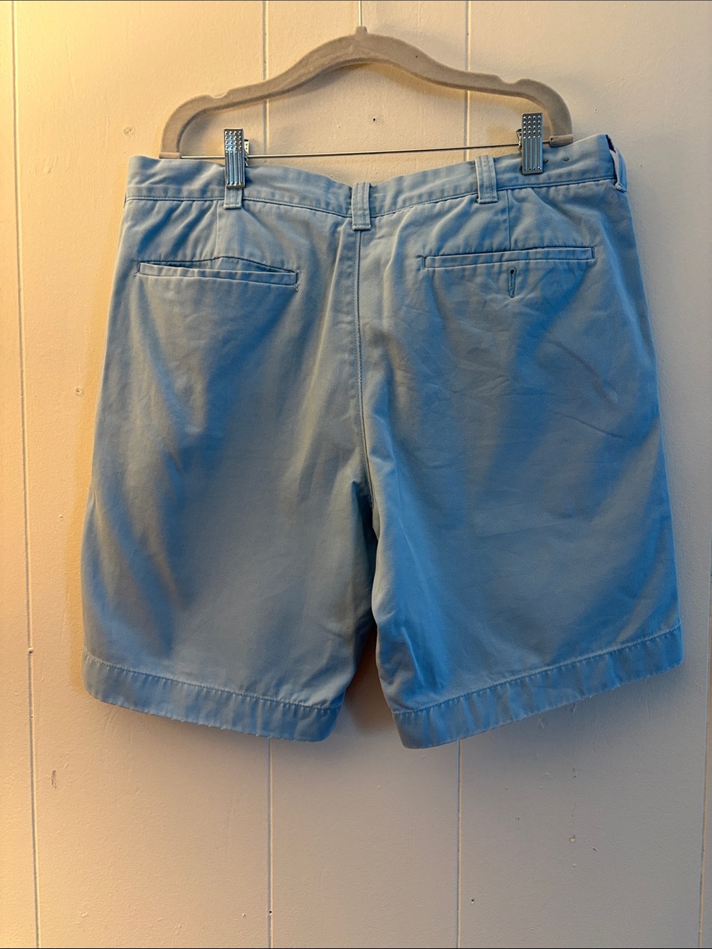 J. Crew Light Blue Flat-Front Men's Shorts - Picture 5 of 5